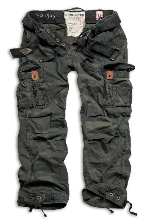 New Premium Vintage Combat Trousers BLACK CAMO Preview